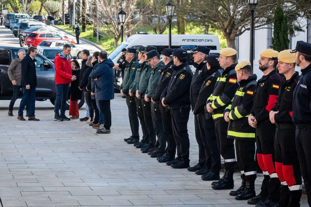 Pedro S&aacute;nchez se desplaza a San Roque para evaluar los da&ntilde;os de las borrascas _ FOTO: FJ Ben&iacute;tez