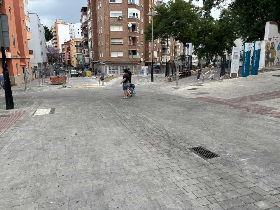 Calle Fuerte Santiago, lugar donde se produjo el accidente de tr&aacute;fico en Algeciras.