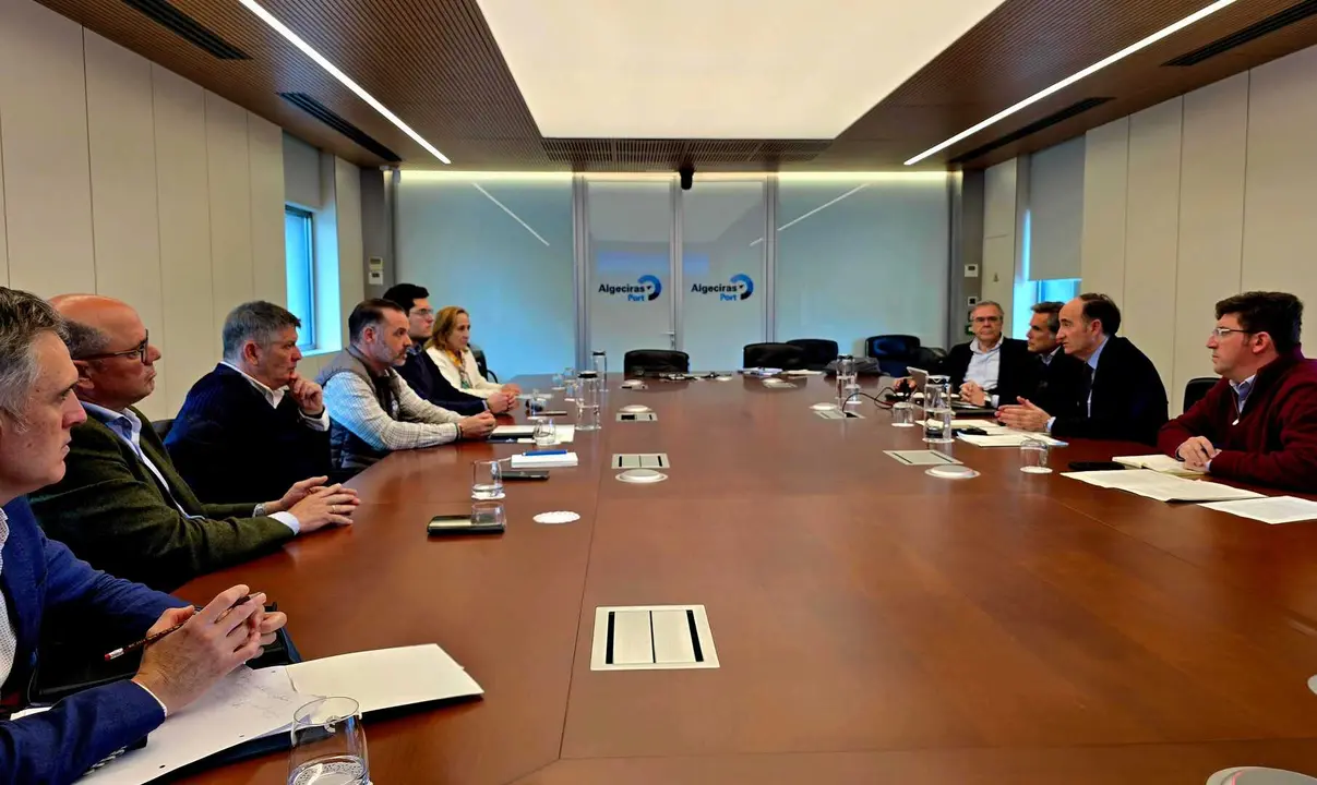 Actividad portuaria en la Bah&iacute;a de Algeciras, uno de los enclaves estrat&eacute;gicos afectados por el nuevo tratado sobre Gibraltar