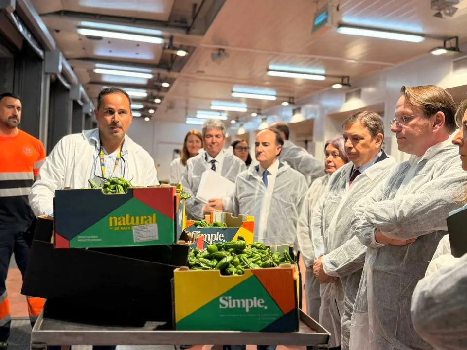 Visita institucional al Puesto de Control Fronterizo del Puerto de Algeciras durante una jornada de inspecci&oacute;n habitual - FOTO: APBA