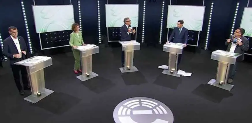 Debate a cinco organizado por RTVE para las elecciones andaluzas del 17 de mayo