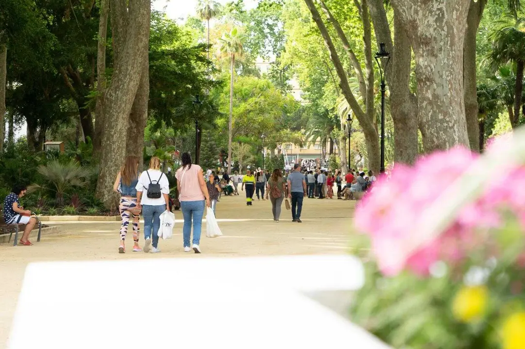 Imagen general del parque Mar&iacute;a Cristina tras las actuaciones de remodelaci&oacute;n realizadas en el recinto.