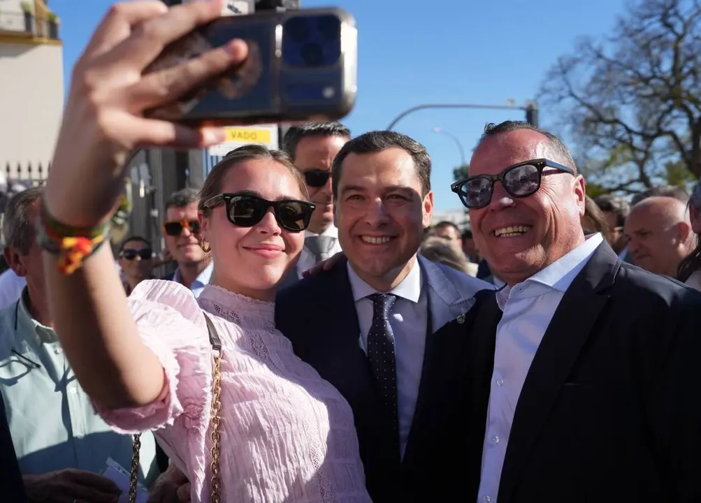 Juanma Moreno, en una imagen de archivo durante la campa&ntilde;a electoral andaluza