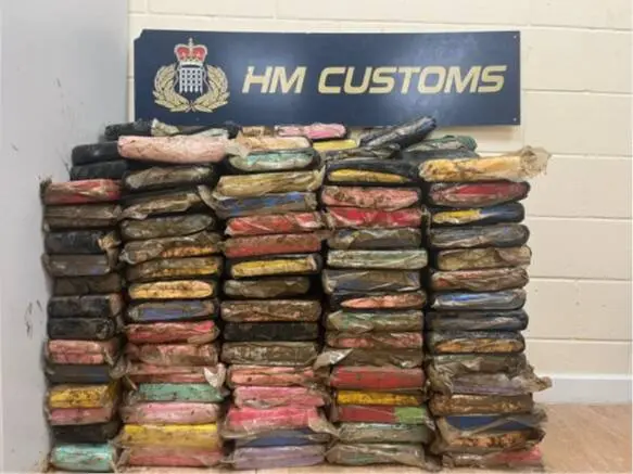 Droga intervenida por el Servicio de Aduanas de Gibraltar en una operaci&oacute;n mar&iacute;tima