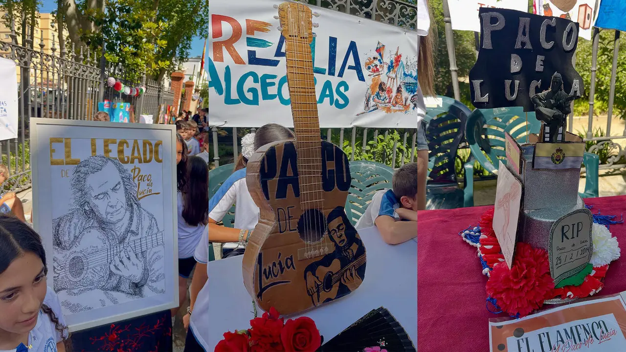 Escolares participan en la Feria Escolar del Arte CREALIA en Algeciras