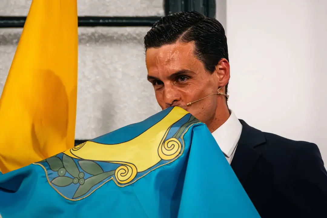 David Galv&aacute;n durante su intervenci&oacute;n inaugural en las XXXIX Jornadas Taurinas de Algeciras.