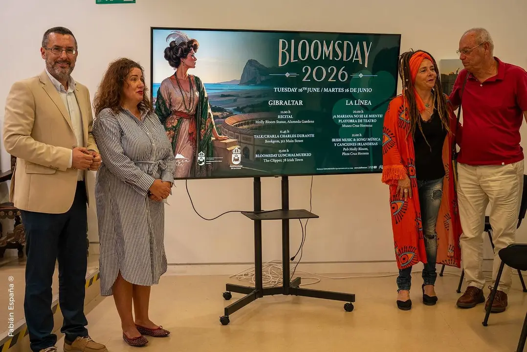 Presentaci&oacute;n de las actividades del Bloomsday 2026 organizadas conjuntamente por La L&iacute;nea y Gibraltar