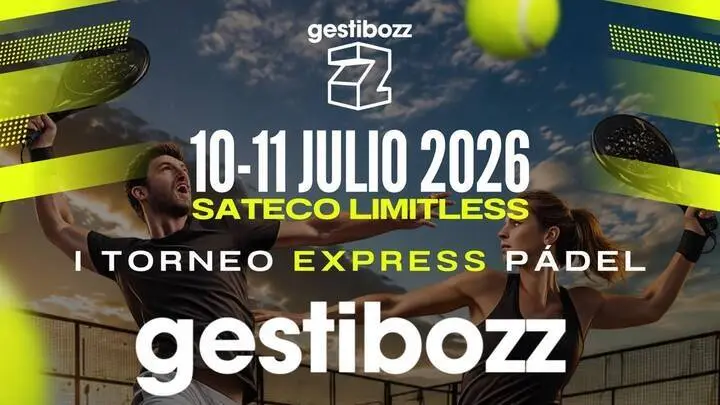 El Complejo Deportivo SATECO Limitless acoger&aacute; los d&iacute;as 10 y 11 de julio el I Torneo Express GESTIBOZZ, una cita que combinar&aacute; p&aacute;del, sorteos, actividades y una experiencia diferente para los participantes