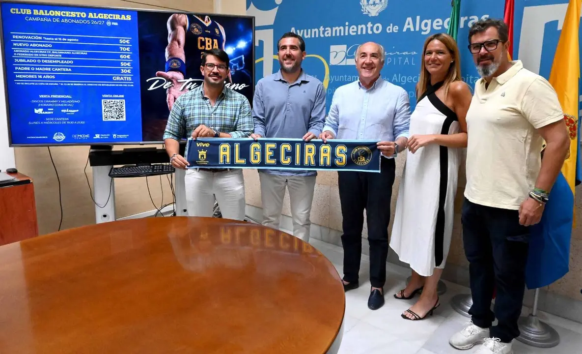 Presentaci&oacute;n oficial de la campa&ntilde;a de abonados del Club Baloncesto Algeciras para la temporada 2026/2027