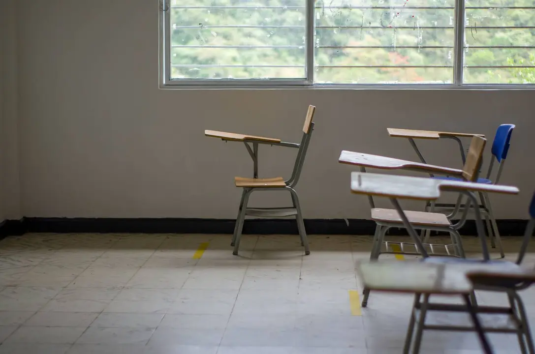 Imagen de archivo de un aula de un centro educativo