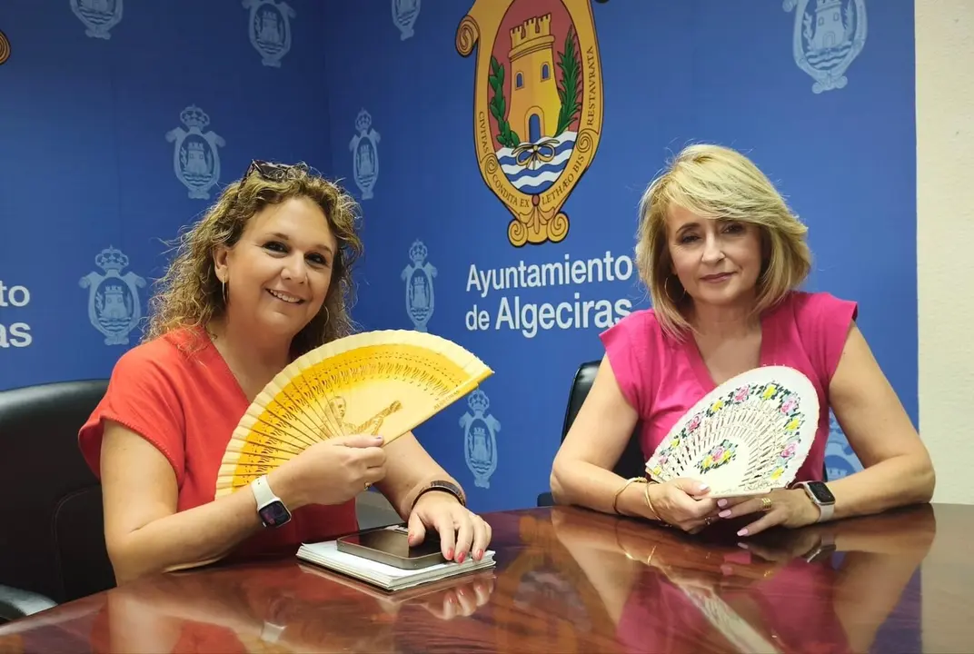 Pilar Pintor y M&oacute;nika Bellido durante el encuentro celebrado para abordar futuras iniciativas culturales