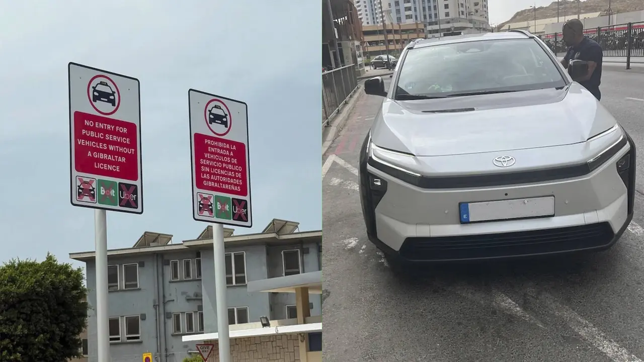Veh&iacute;culo sancionado por prestar servicio de taxi sin autorizaci&oacute;n en Gibraltar