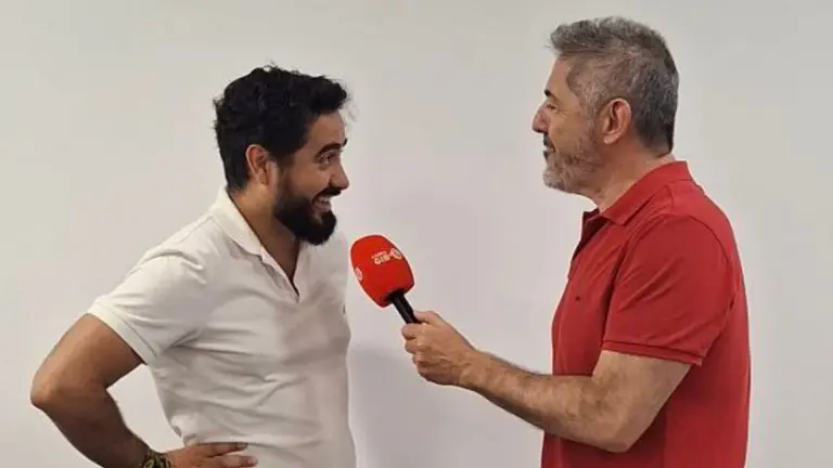 Alvise, durante la entrevista en exclusiva a Campo Gibraltar 24 horas 