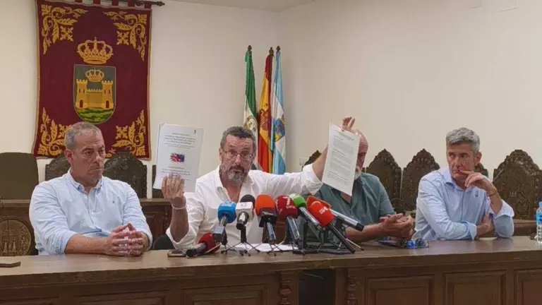 Juan Franco en la rueda de prensa hoy 4 de septiembre