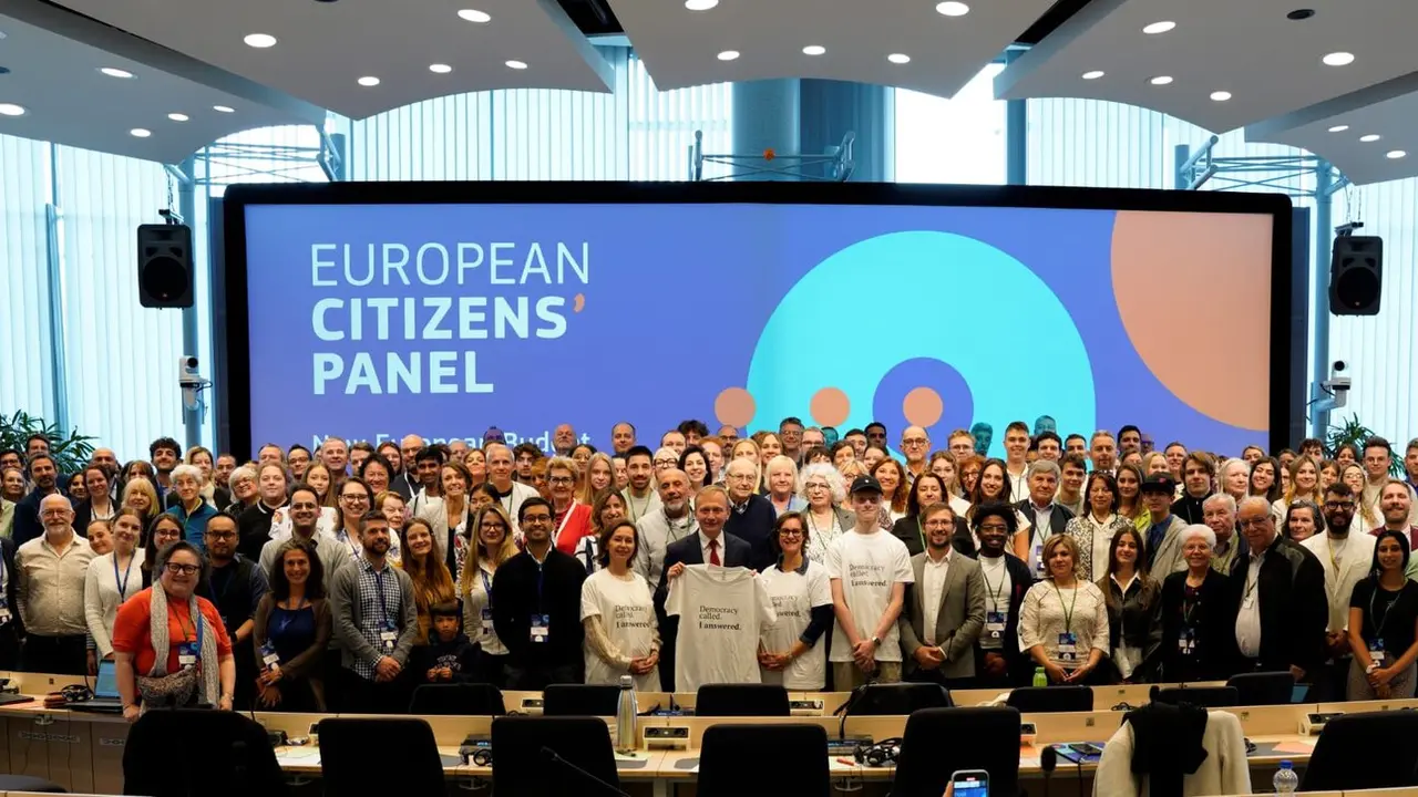 Participantes en una edici&oacute;n del Panel Ciudadano Europeo celebrado en Bruselas.