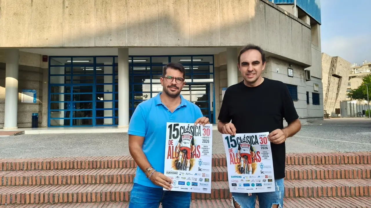 Jorge Juli&aacute; y Joaqu&iacute;n Garnica presentan el cartel de la XV Cl&aacute;sica de Algeciras