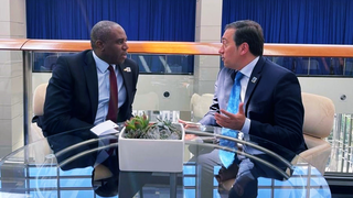 Lemy y Albares, cuando tuvieron la oportunidad de reunirse por primera vez en Washington