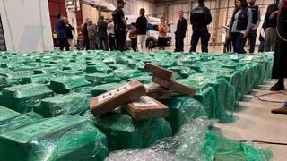 Parte de la droga incautada en el puerto de Algeciras