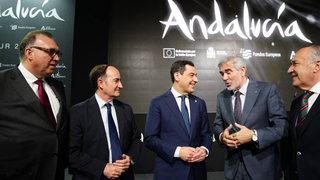 Arturo Bernal (i), Gerardo Landaluce, Moreno Bonilla, Adolfo Utor y José Ignacio Landaluce