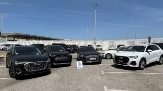 Algunos de los vehículos recuperados en el puerto de Algeciras