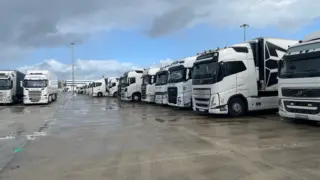 Colapso de camiones en el puerto de Algeciras 16