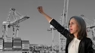 Belarra pone al puerto de Algeciras en el punto de mira por la crisis con Gaza