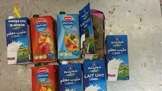 Los tetrabriks, con la droga en su interior
