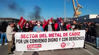 Huelga del metal de C&aacute;diz