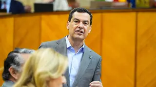 Moreno Bonilla, durante la sesión de este jueves en el Parlamento
