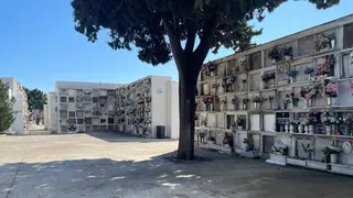 Uno de los patios del cementerio municipal de Algeciras