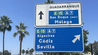 Nuevo accidente en la A-7 a la altura de Guadarranque