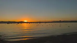 Atardecer de septiembre en la playa de Poniente