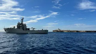 El buque llevará a cabo labores de vigilancia en la zona. FOTO - La Armada