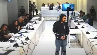 Yassine Kanjaa, en la sede de la Audiencia Nacional