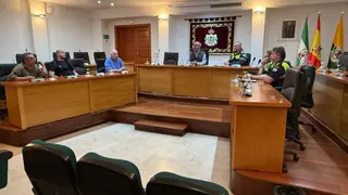 Comerciantes analizan mejoras para el funcionamiento del mercadillo de Los Barrios.