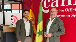 La delegaci&oacute;n de Algetransit durante su visita a enclaves log&iacute;sticos de Senegal