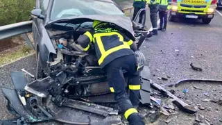 Todos los heridos fueron atendidos y trasladados en dos ambulancias de los Servicios Sanitarios