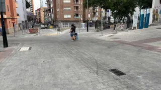 Calle Fuerte Santiago, lugar donde se produjo el accidente de tr&aacute;fico en Algeciras.
