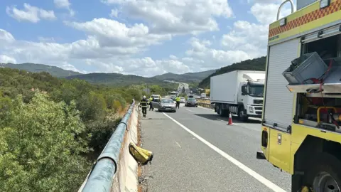 Accidente mortal en la A-381. FOTO: Bomberos C&aacute;diz
