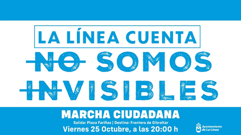 Octavilla que se repartirán durante toda la semana en La Línea como llamamiento a la ciudadanía
