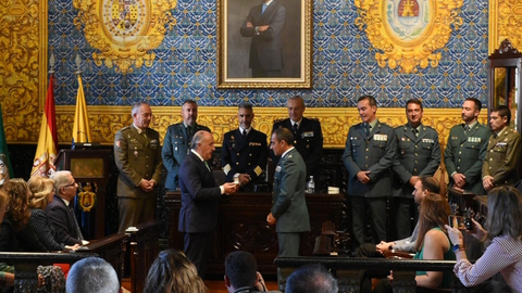 Almansa ha sido el protagonista en el histórico salón de plenos del Ayuntamiento de Algeciras 