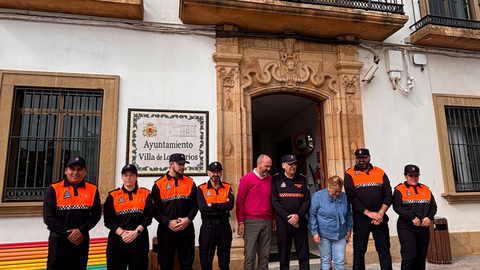 Voluntarios de Protección Civil de Los Barrios tras visitar Valencia 13