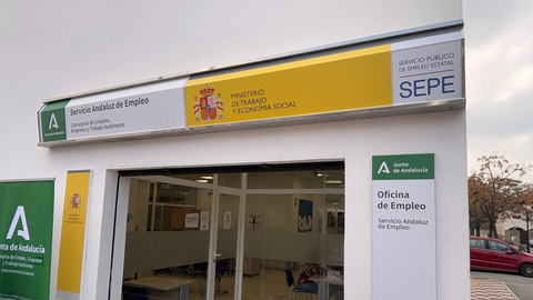 Oficina del SEPE en Los Barrios, donde se ha llevado a cabo la presentación del programa