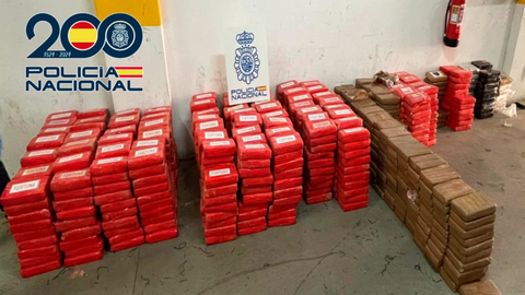 Parte de la droga incautada por el métido de gancho ciego