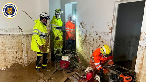 Algunas de las invertvenciones de los bomberos de la comarca y la provincia en localidades valencianas