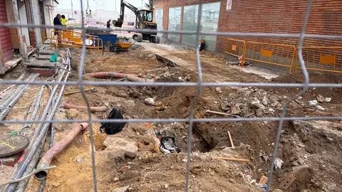 Zona en la que se ha hallado la estructura histórica