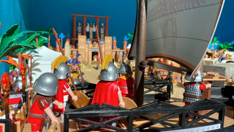 Belén con figuras de Playmobil 5