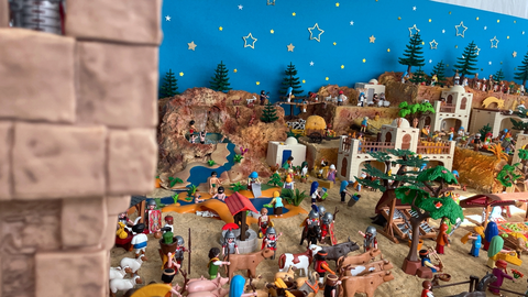 Belén con figuras de Playmobil 14