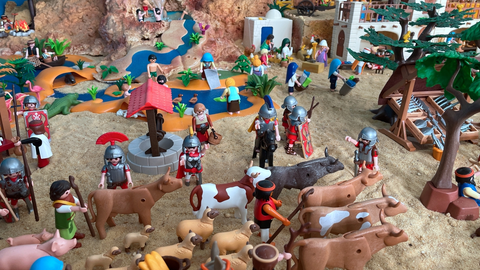 Belén con figuras de Playmobil 15