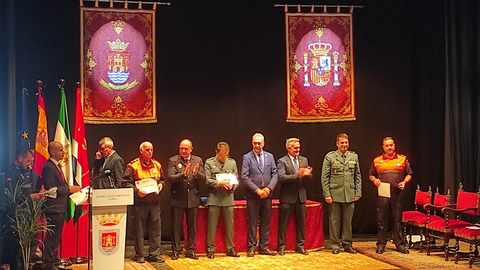 Algunos de los homenajeados en Tarifa con motivo del Día Internacional del Voluntario